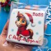 Пряник открытка на Новый год «Лошадь-девочка»