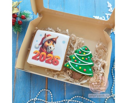 Набор пряников на Новый год «Лошадь 2026»