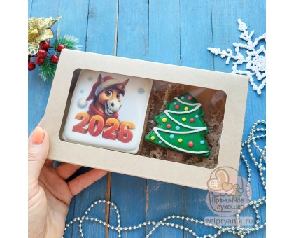 Набор пряников на Новый год «Лошадь 2026»