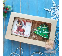 Набор пряников на Новый год «Лошадь-девочка»