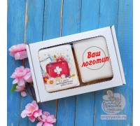 Набор пряников с логотипом на День медика «Подарок врачу»
